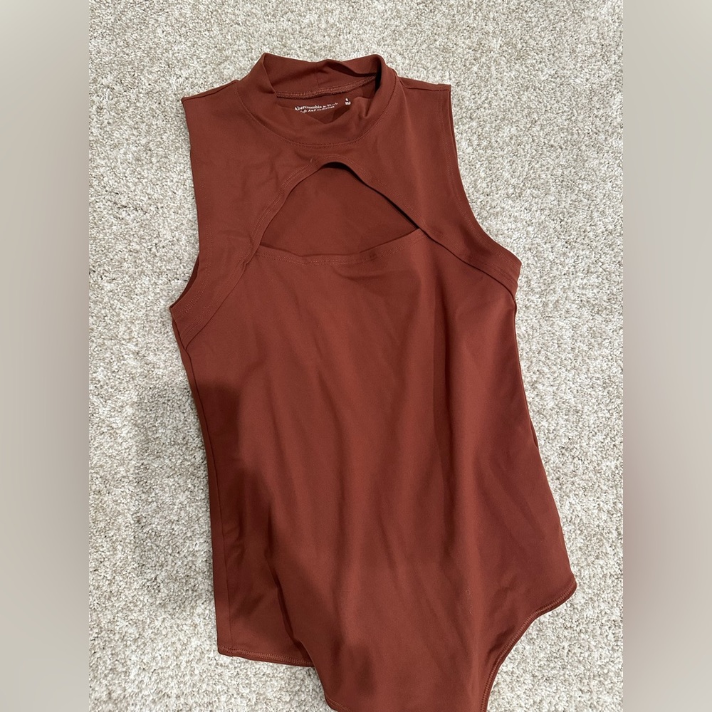Abercrombie high neck cut out body suit